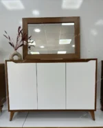 آینه و کنسول مدل آریا سفید گردویی - Image 6