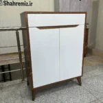 جاکفشی آریا سفید قهوه ای تیره - Image 5