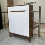 جاکفشی آریا سفید قهوه ای تیره - Image 4