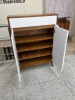 جاکفشی آریا سفید قهوه ای تیره - Image 2