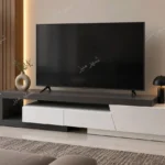 میز تلویزیون مدل ویدا سفید طوسی