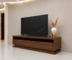 میز تلویزیون مدل لوتوس گردویی - Image 4