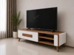 میز تلویزیون مدل 300 سفید گردویی - Image 4