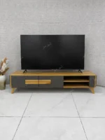 میز تلویزیون مدل 300 طوسی بلوط - Image 3
