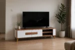 میز تلویزیون مدل 300 سفید گردویی - Image 2