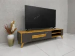 میز تلویزیون مدل 300 طوسی بلوط - Image 2