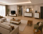 جلومبلی و عسلی مدل 1060 سفید بلوط - Image 2