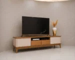 میز تلویزیون مدل کارن کرم بلوط - Image 4
